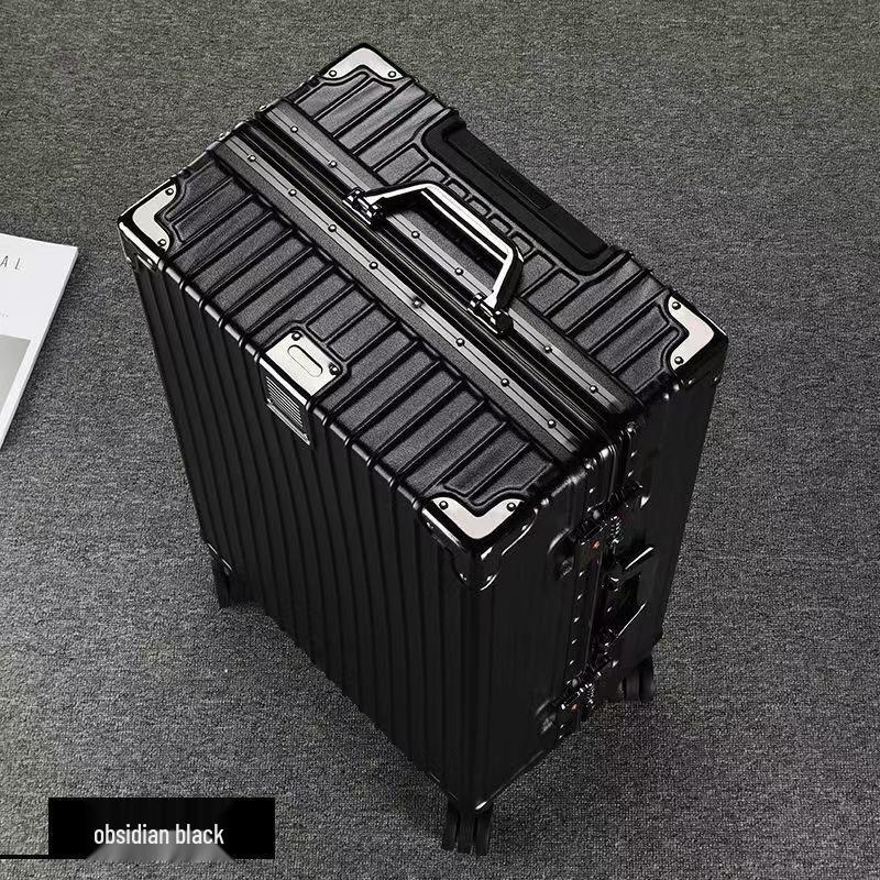 Durable Aluminum-Magnesium Alloy Frame Trolley Case with Silent Wheels and Large Capacity 20-inch