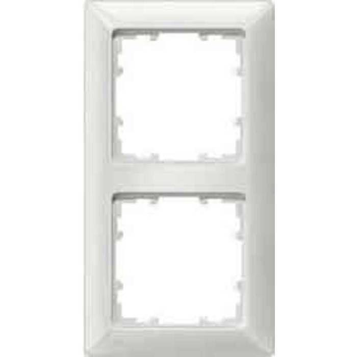 Cadre Delta - SIEMENS - 5TG25520 - Blanc - 2 voies - 151 x 80 mm