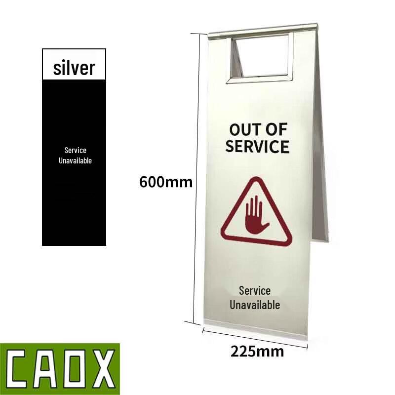 CAOXA A-Frame Stainless Steel Warning & Parking Signs