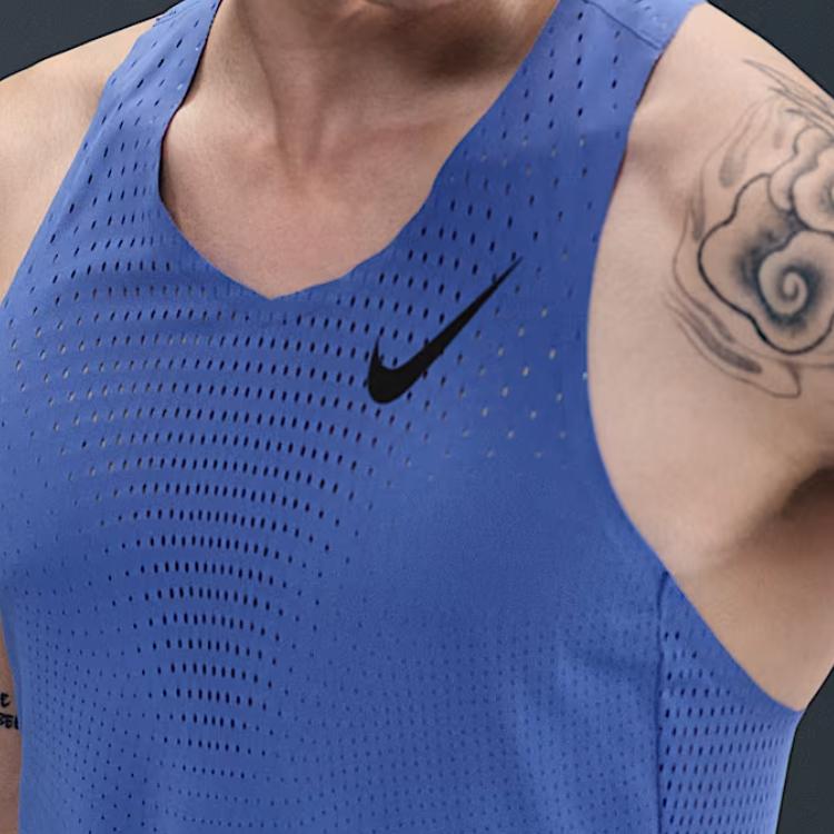 Nike Aeroswift Dri-Fit Adv Comfortable Fashion Simple Versatile Vest Men Tops Blue FN4232-411