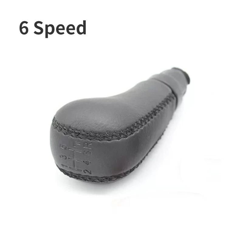 New Black Leather Gear Shift Knob For Volvo S60 S80 V70 XC70 Sewing Leather 6/5 Manual Shifter Lever Pen Car Styling Accessories