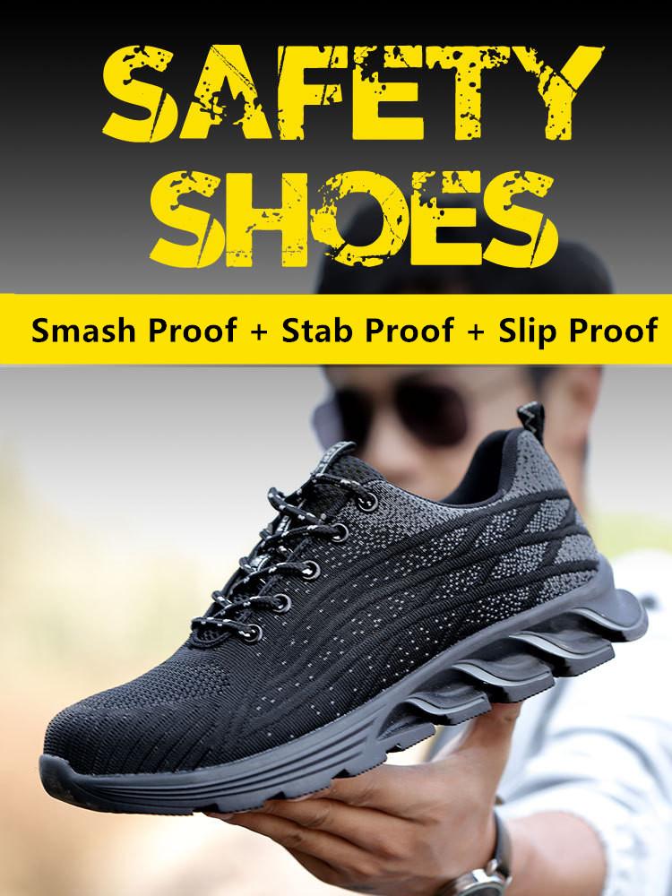 Women Work Shoes with Steel Toe Female Safety Shoes Anti Puncture Work Sneakers for Women Anti-slip Work Boots with Protection