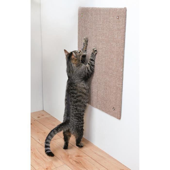 XXL TRIXIE Scratching Post - Sisal Mat / Catnip - 50 X 70 Cm - Taupe