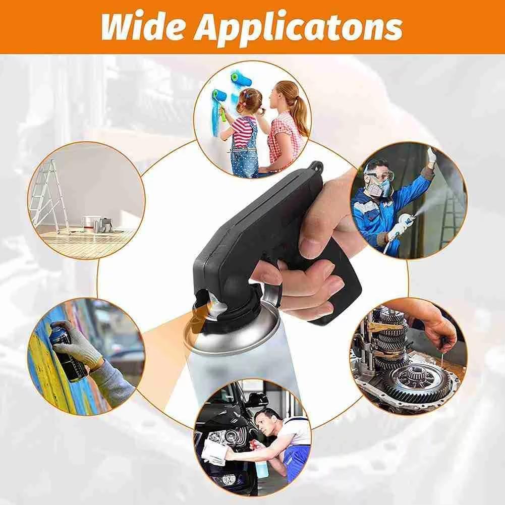Universal Spray Can Handle Spray Gun Car Spray Adaptor Paint Gun Handle Care Aerosol Maintenance Repair Tool Car Accessories