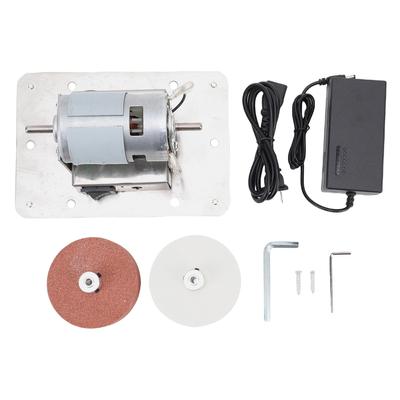 Mini Bench Grinder with 2 Wheels Electric Multi Purpose Grinding Machine for Metal Wood Cutter Making Jewelry Buffing