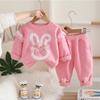 New Autumn Baby Clothes Kids Clothing Set Children Girls Long Sleeved T-Shirt Pants 2Pcs/Sets Infant Costume Toddler Tracksuits