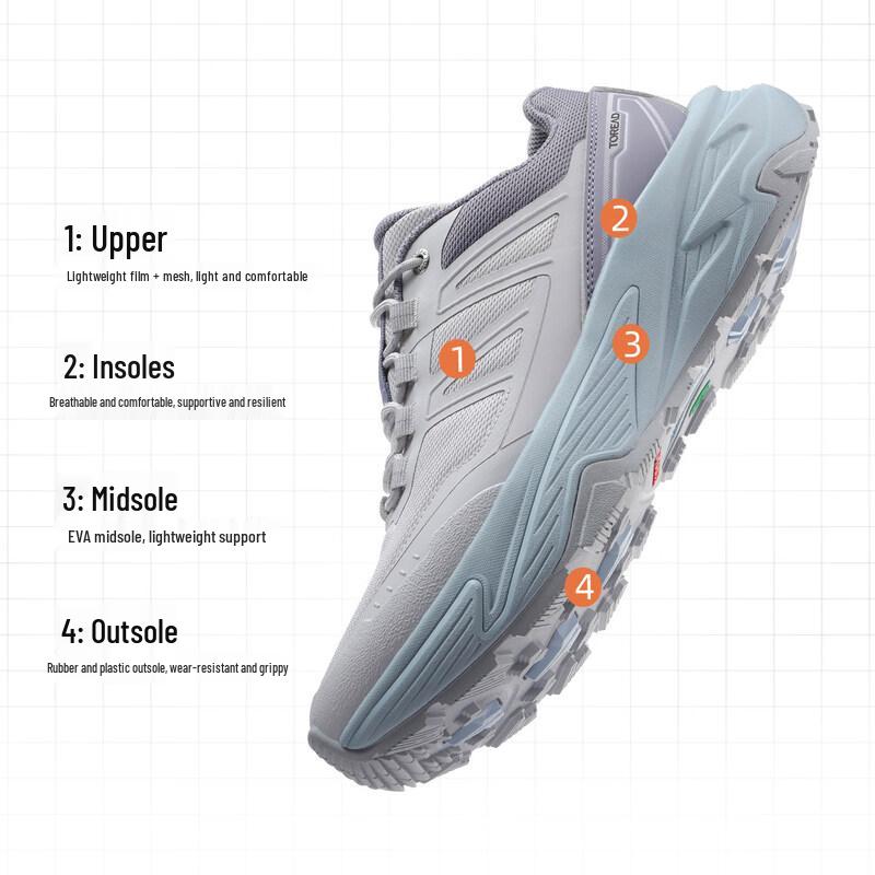 TOREAD Lightweight Hiking & Outdoor Sports Shoes