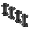 4pcs Camping Tent Rod Holders Windproof Awning Rod Holder Portable Tent Fixed Tube Pole Stands for Fishing Hiking