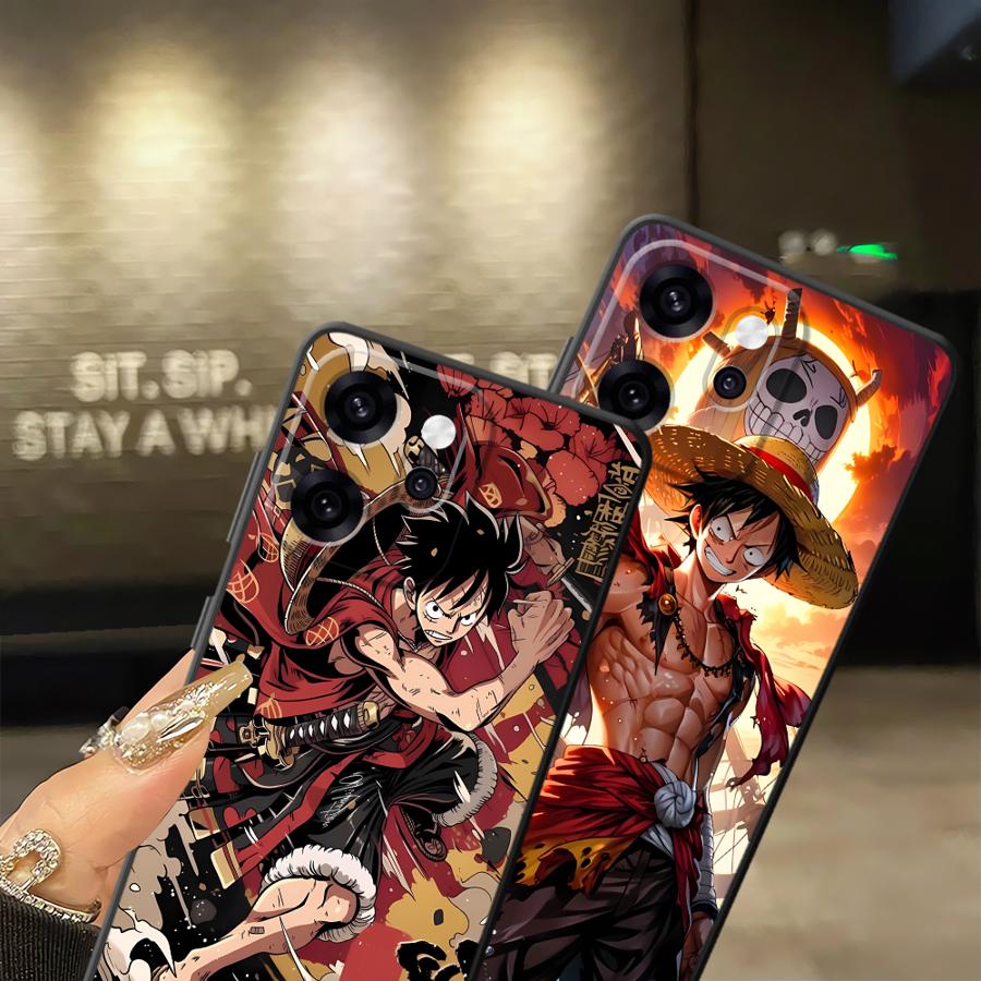 Phone Cover Case for Oppo F9 F11 F29 A84 A83 A93 A74 A78 Reno 4F 5 6 7 8 10 11 14 A98 A76 A96 Cool Luffy ACE