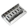 Musiclily 10.5mm String Spacing Hardtail Bridge for Fender Stratocaster/Telecaster 6-String Electric Guitars, Chrome