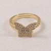 Korean Dongdaemun Butterfly Chain Adjustable Ring for Women