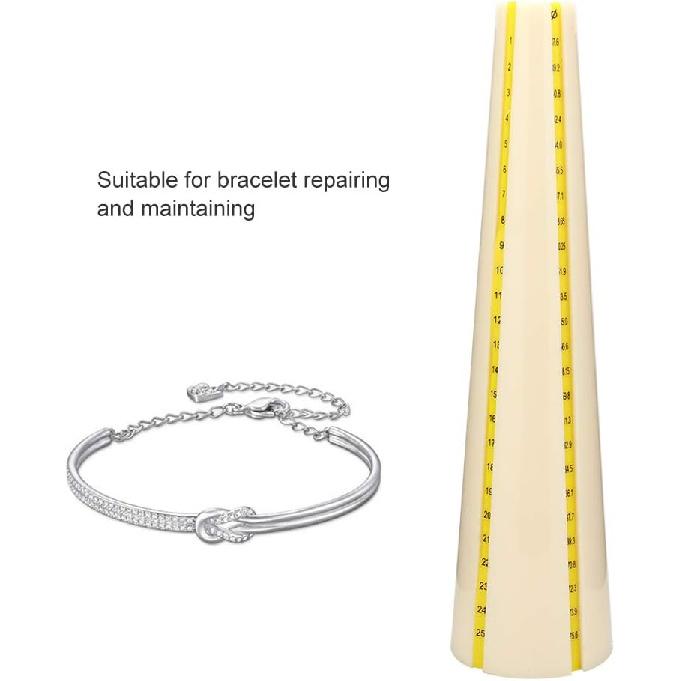 LOCADENCE Инструмент для формирования браслетов-манжет, Измеритель размера браслетов-манжет, 1,4~3, Ювелирный молоток, Инструмент для ремонта и изготовления