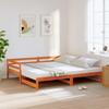 VidaXL Daybed with Trundle Bed Wax Brown 90x200 Cm Solid Pine, Sofa Bed, Guest Bed, Double Daybed 347159