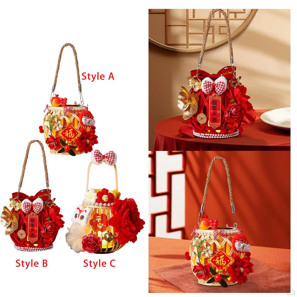 Chinese Lantern Year Housewarming Gift Home Traditional Handheld Party Supplies for