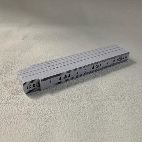 1.1m 10-Fold Metal Rivet Hot Stamping Plastic Woodworking Ruler, Fiberglass Reinforced