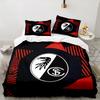 3PCS Eagle Symbol Frei-burg Football Bedding set,Ideal for1pc Duvet Cover And 2pcs Pillowcases Perfect for Christmas gift,Ideal for Bedroom,Dormitory