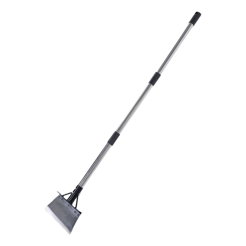 Multifunctional Garden Cleaning Shovel Flat Spade with 47.2in Adjustable Detachable Handle Floor Snow Ice Scraper for