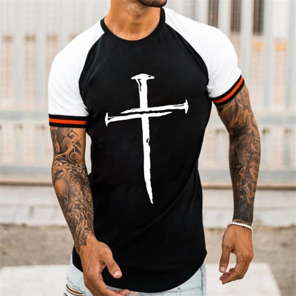 Men's T-shirt Summer 3D Printed Short Sleeve Top Fashion Hip Hop T-shirt Men's Clothing