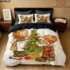 Sarakey Pattern Bedding Quilt Set Quilt Cover Pillowcase Home Birthday Gift(1 * duvet cover + 2 * pillowcase, without core)