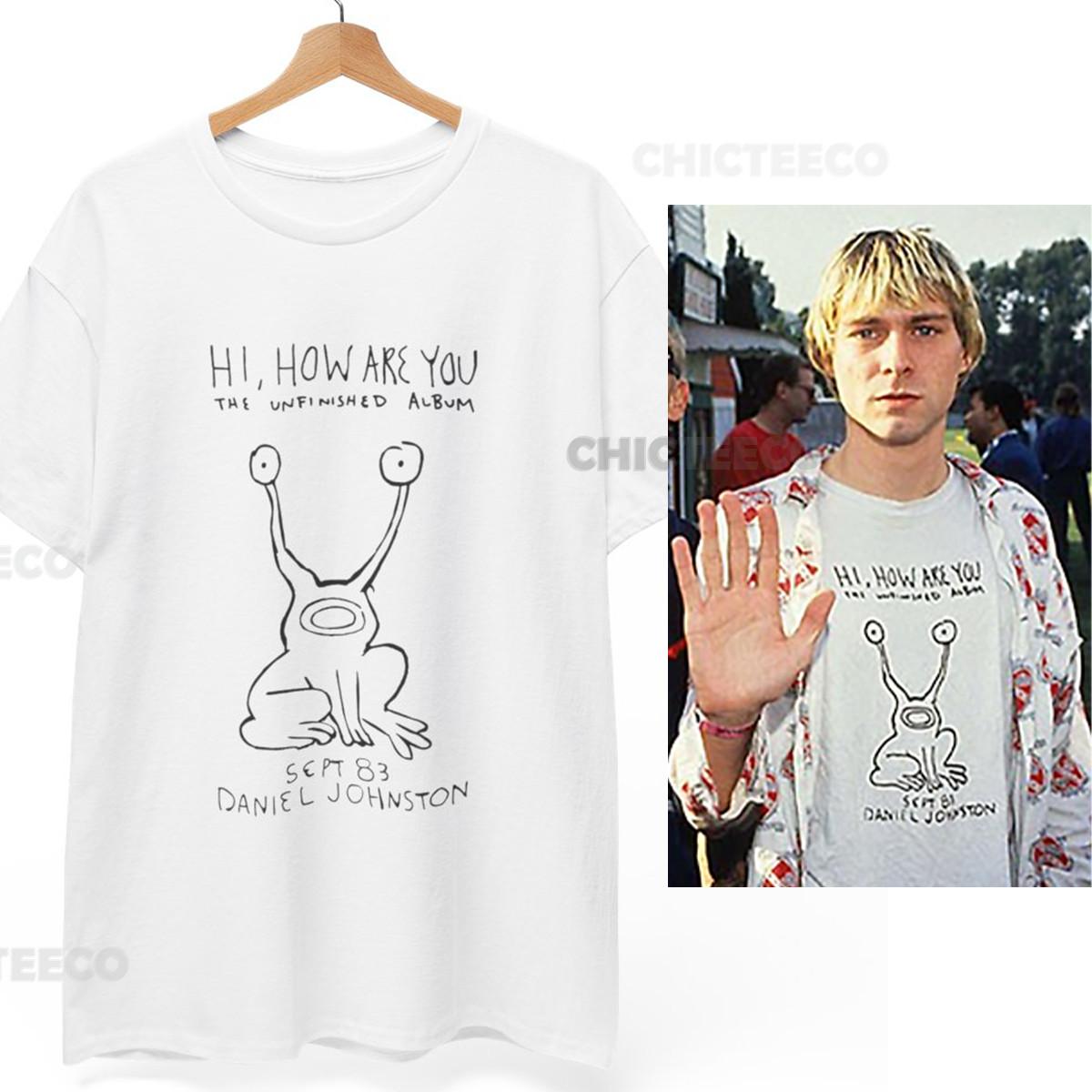 

26 Hi How Are You Shirt Kurt Cobain Daniel John Nirvana Grunge Unisex Tee Unisex T-Shirt XXL