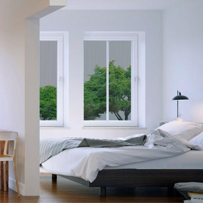 Moustiquaire - Hoberg - 150 x 130 cm - Noir - Adaptable - Fixations magnétiques - Semi-transparent