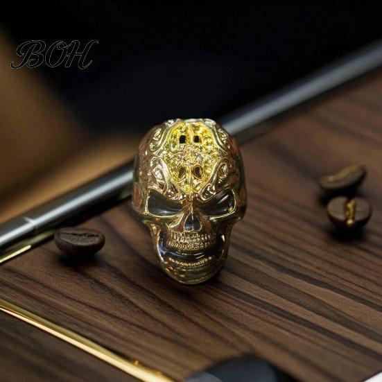 Car Accessories for Men Women Halloween Air Vent Clip, Metallic Skull Bat Freshener Fragrance Ornament Charm, Cool Auto Aroma Diffuser Gothic