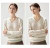 Women's Cashmere V-neck Sweater - 2026 Autumn/Winter Stylish Elegant Warm Loose Fit Pullover