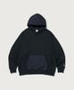 Woven Mix String Hoodie Normal Navy