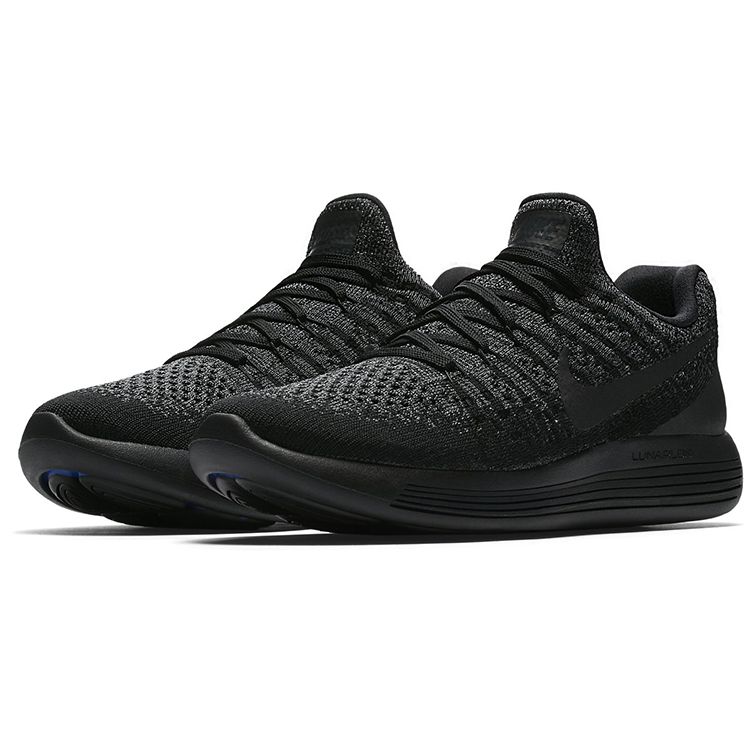 Nike  LunarEpic Low Flyknit 2 Black Dark Grey Women Sneakers Dark-Grey-Racer-Blue 863780-004