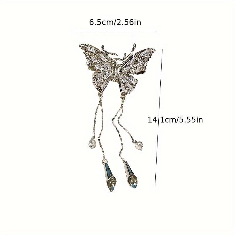 Butterfly Tassel Hair Grab Clip  Women'S Half Tie Hair Plate Hair Clip Small Shark Clip Hair Accessories