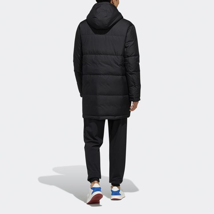 Adidas Neo Casual Hooded Warm Down Jacket Men Outerwear Black FK9948