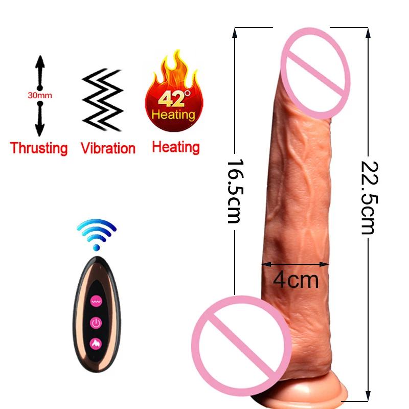 Female Masturbation Automatic Dildo Penis Vibrator Women Orgasm Rose Toy Adult Toy for Woman Sex Dildos Xxl Realistic To Pussy