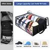 Foldable Large-Capacity Hat Storage Bag - Double-Row Non-Woven Fabric Organizer, Portable Travel Tote for Hats & Accessories