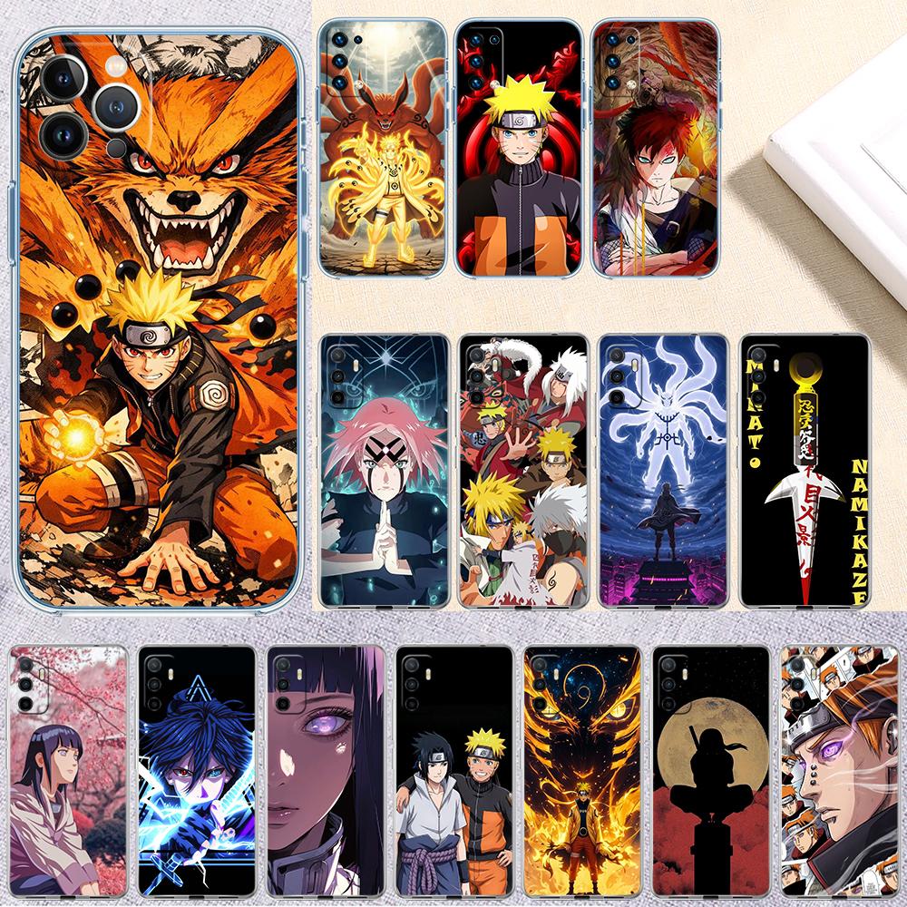 Naruto Uzumaki Sasuke Transparent Phone Case for Samsung Galaxy A04 A04S A14 A23 A34 A54 M23 M33 M52 M53