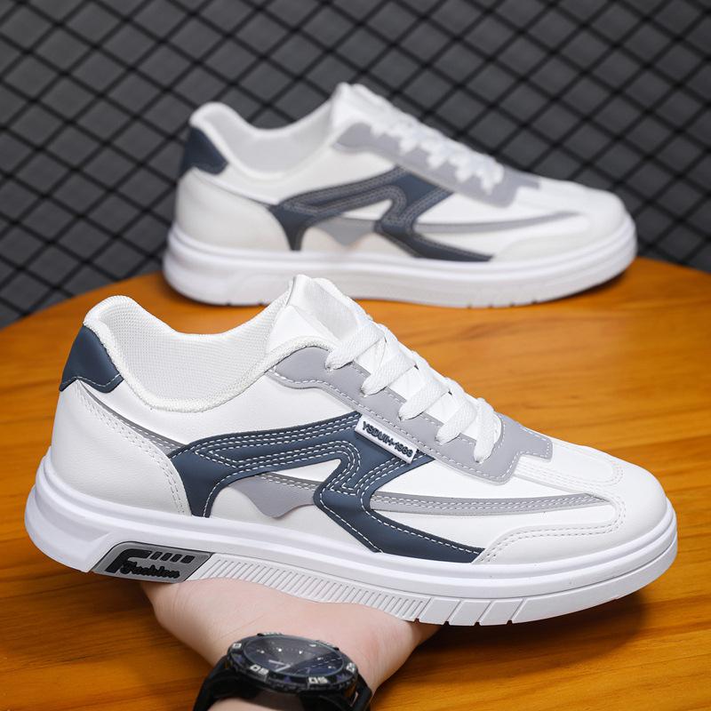 Herrskor sommar ny trend färgmatchning herrars vardagliga boardskor studenter utomhussporter lätta platta vardagsskor