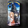 S-Sword O-Online SAO Anime Soft Phone Case for iPhone 16 16E 17 Air 15 Pro Max 14 Plus 13 Mini 11 12 7 Black Cover Back Shell