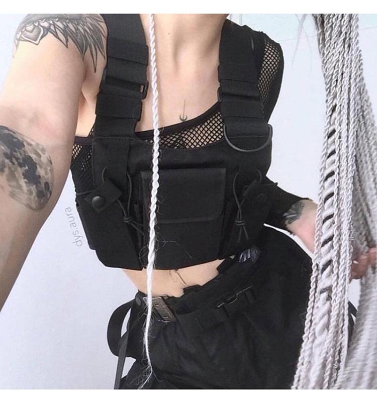 Unisex Chest Bag Vest: Tactical, Hip Hop, Cool Waist Backpack