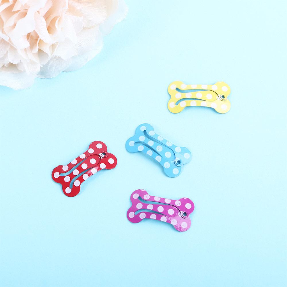 For Small Dogs Cute Dot Pattern Pet Hairpin Dog Hair Clip Puppy Grooming Accessories Dog Supplies