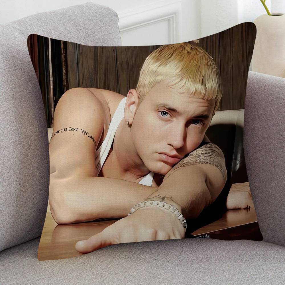 Singer Eminem Cute Cartoon L Game Cushion Cover Pillowcase Upholstery Sofa Throw Pillow Home Decor Pillowcas