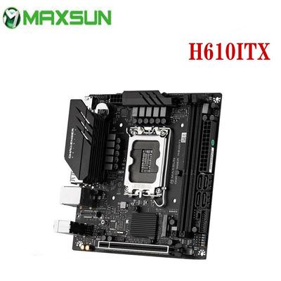 Miniaturní základní deska počítače MAXSUN Challenger H610 ITX s podporou Intel 12th DDR4 M.2