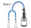 Vacuum Breast Suction Device: Detachable Hand-Pulled Nipple Corrector & Masturbator for Males, Double Tube Model