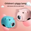 Pig Cycling Children Light Led Rechargeable Torch For Night Riding Outdoors And