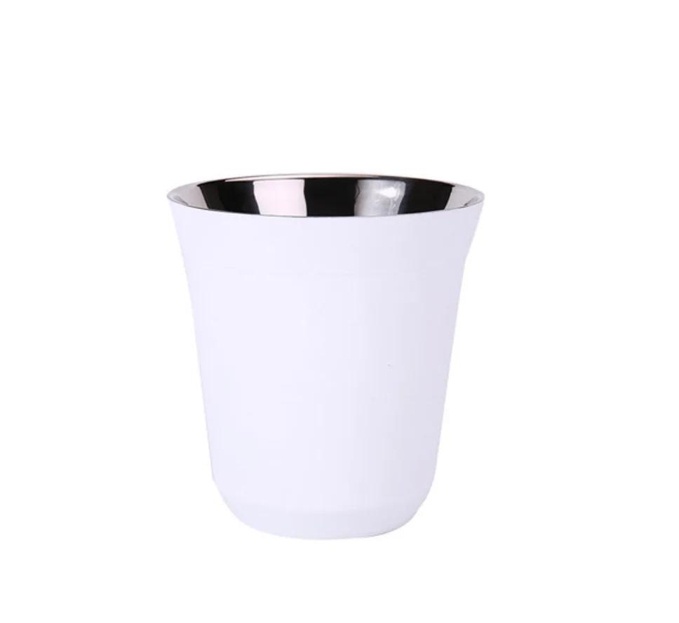 Espresso Mugs 304 Stainless Steel 80ML160ML Coffee Cups Insulated Double Wall Dishwasher Safe Small Capacity Insulation