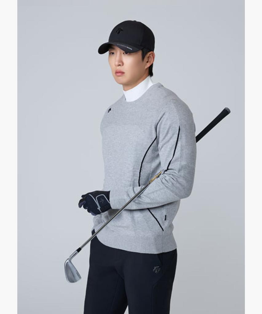 DESCENTE GOLF Men'S 2-In-1 Long Sleeve Windproof Sweater (Dq32Mfkp95)