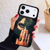 Woman Crown Hijab Face Muslim Islamic Gril Eyes Phone Case For iPhone 17 Air 16 15 14 13 12 11 Pro Max Plus