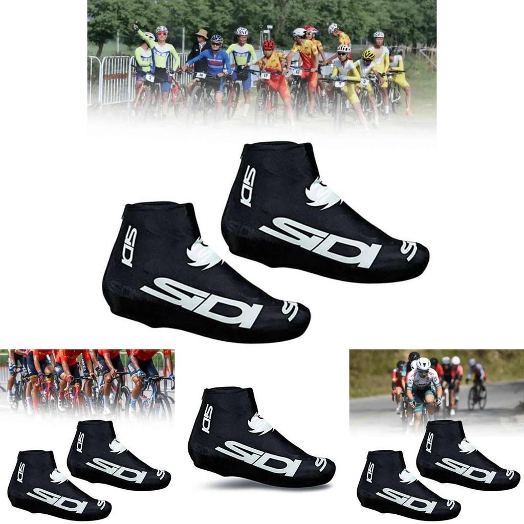 Tour Of France Cycling Shoe Covers With Lycra Lightweight Dustproof Windproof For Mountain Bike Men