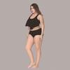 Ruffle Sexy Calofe Bikini Set Large Size For Chubby High Swimsuit Waist Women