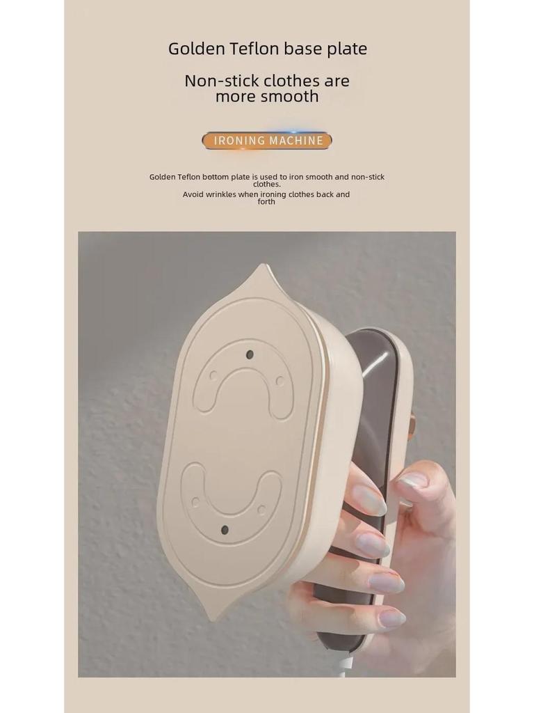 Compact Wall-Mounted Handheld Steam Iron: Portable Mini Electric Iron for Home and Travel