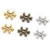 100pcs 9mm Alloy Snowflake Spacer Beads Metal Loose Spacer Beads For Jewelry Making DIY Crafts Bracelets Necklace Accessories