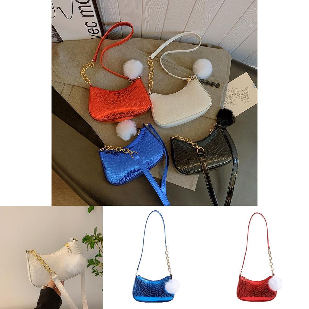Fashionable Underarm Bag 2024 Spring Summer New Casual Shoulder Bag Street Trendy Pu Material